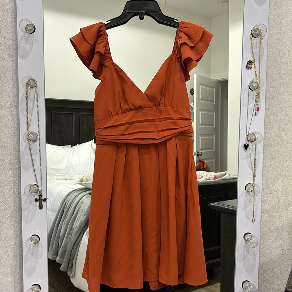 Orange dress